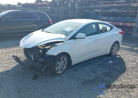 2013 Hyundai Elantra Limited from USA, damaged, VIN 5NPDH4AE3DH227722